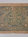Nota de 5 Centavos - Bronze - de 1918 (Série GH)