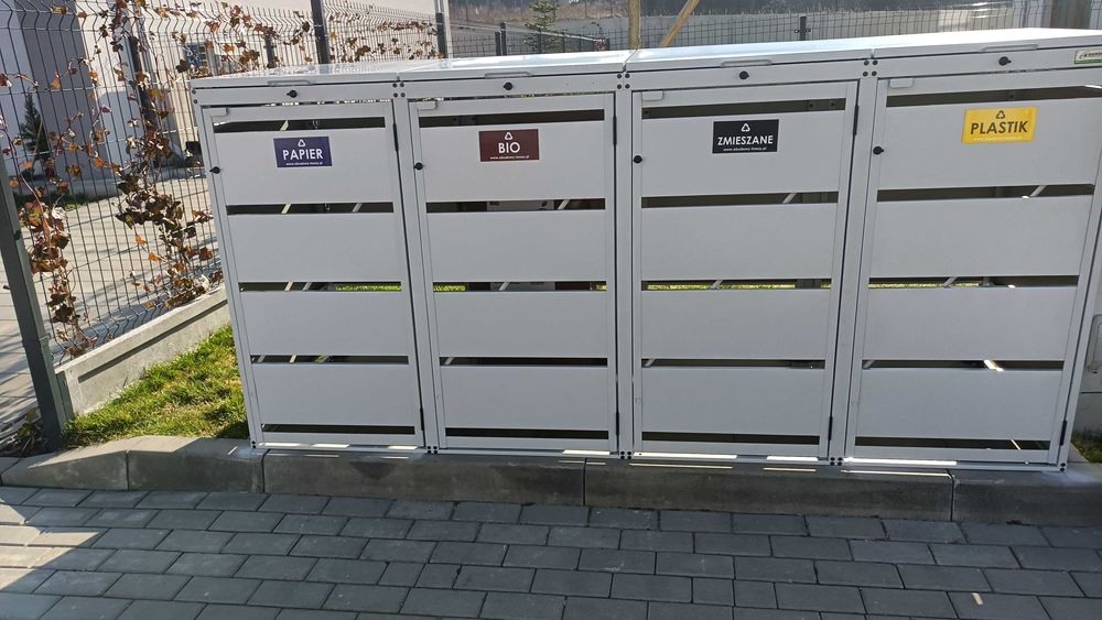 Zabudowa Koszy Na Śmieci Domek Osłona Ogrodowa Maskownica Wiata