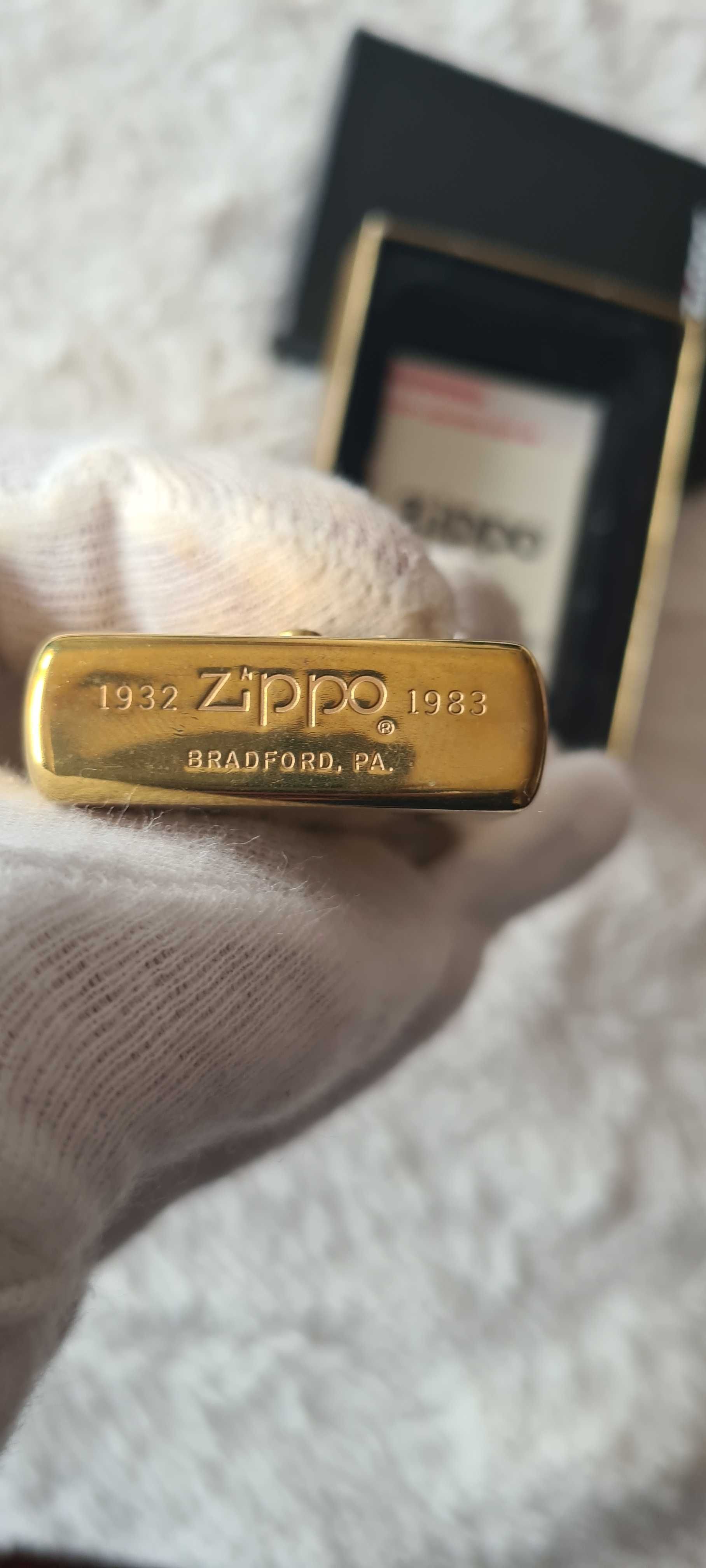 Zapalniczka Zippo Marlboro Longhorn Bull Brass 1983r