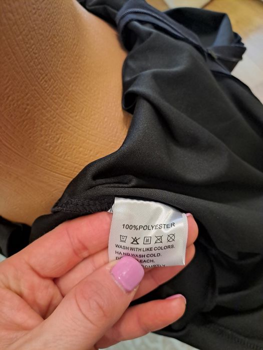 Женский черный комбинезон со штанами брюками