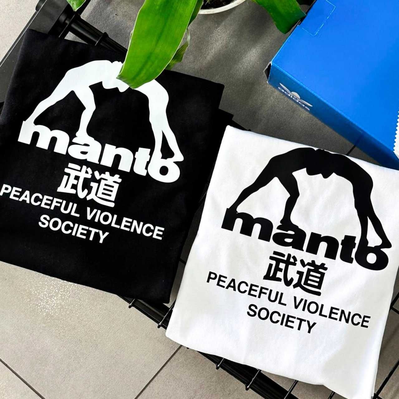 MANTO Jiu Jutsu ‣ Новая футболка BIG Logo  ‣ Черная/Белая  ‣ С М Л ХЛ