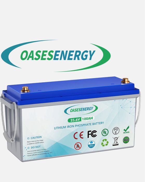 Oasesenergy 24V 100Ah літій-залізо-фосфатний акумулятор новий