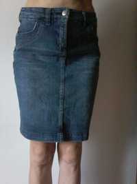 spódnica mini midi jeansowa dzinsowa