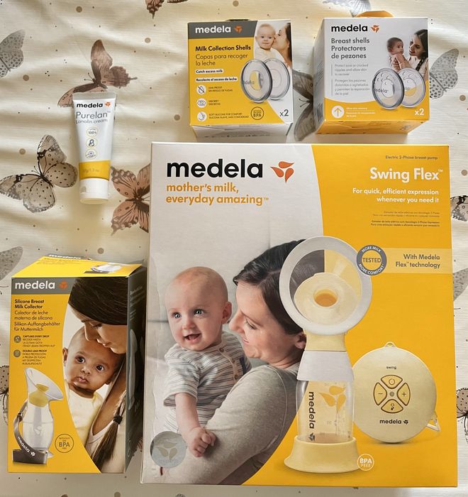 Medela Extrator Leite Elétrico Swing Flex e colector de leite