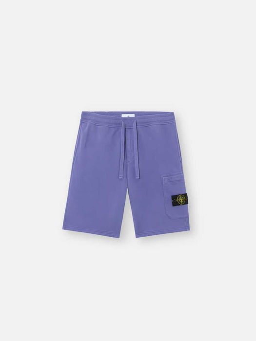 Шорти STONE ISLAND 64651 Garment-Dyed Cotton Shorts Lavender