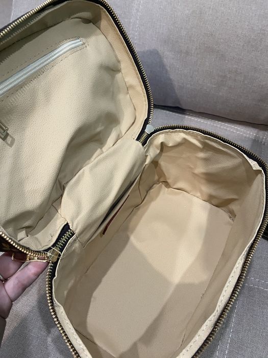 Сумка косметичка louis vuitton nice vanity коричневий комплект 2