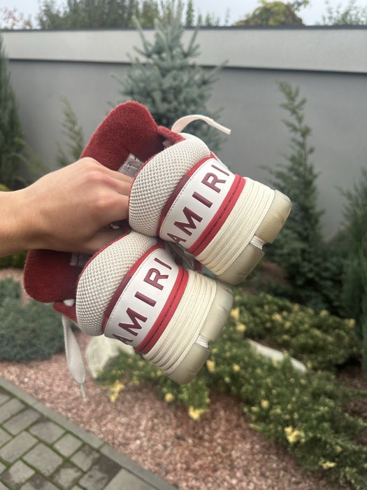 Amiri shoes white red