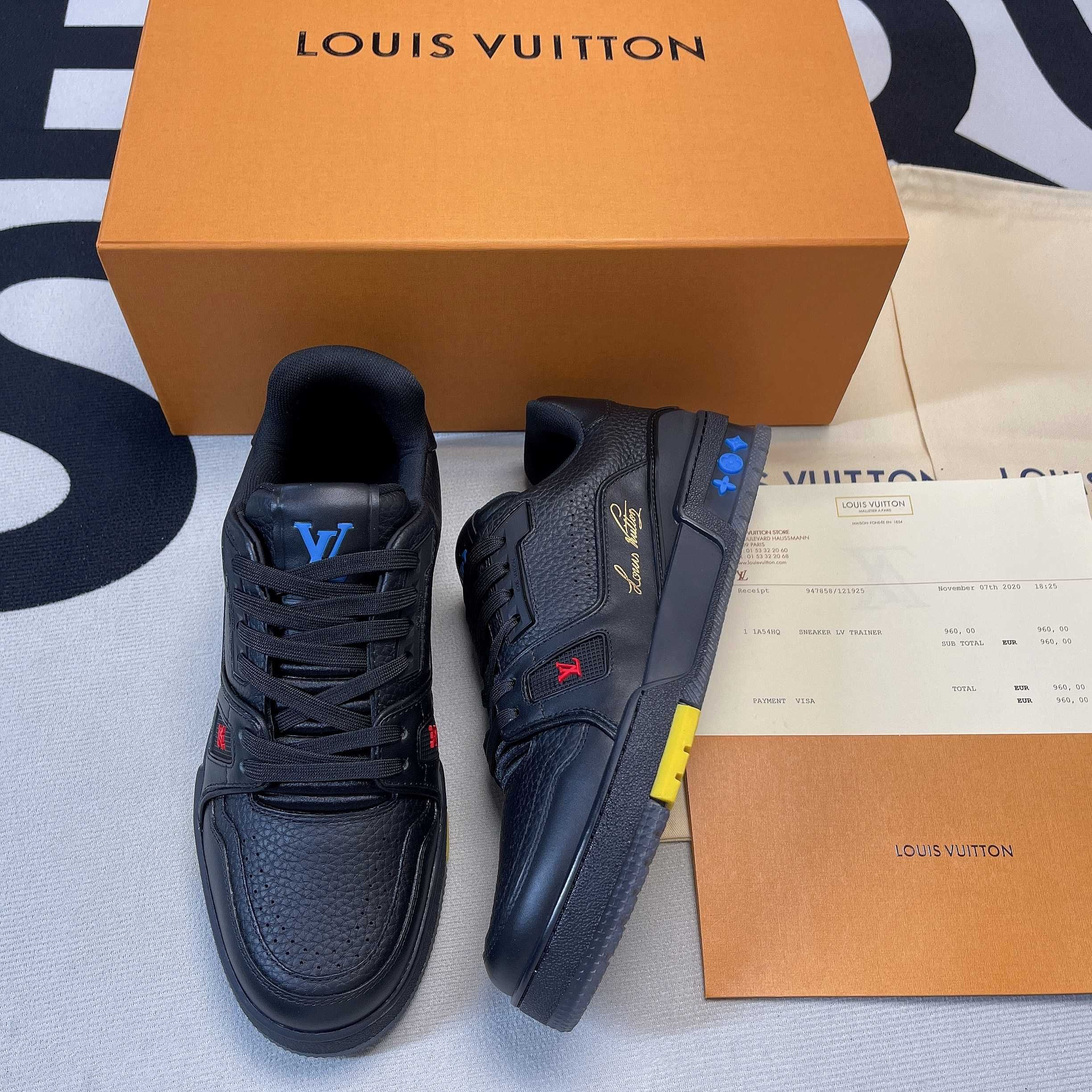 Buty Louis Vuitton LV Trainer Black Signature (Rozm.38-46)