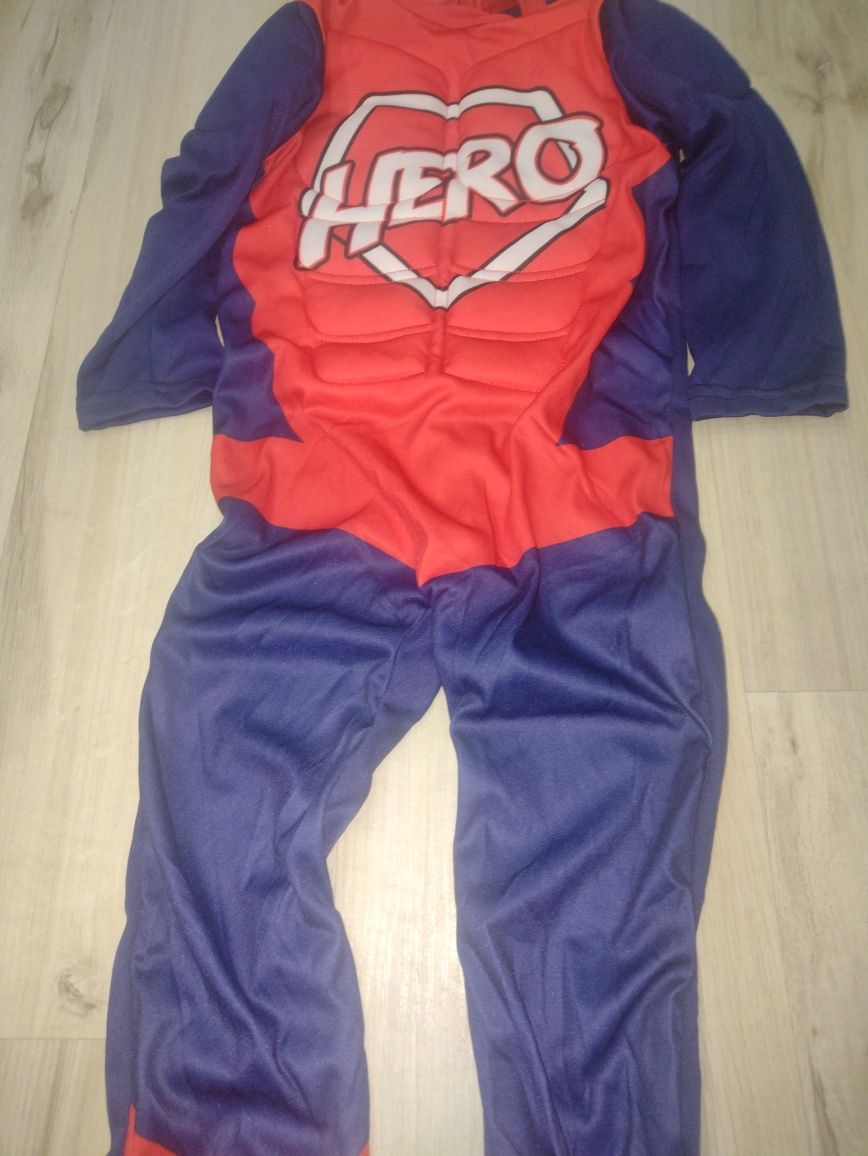 Kostium Super Hero Heros  Rozmiar 98-104 strój przebranie karnawałowe