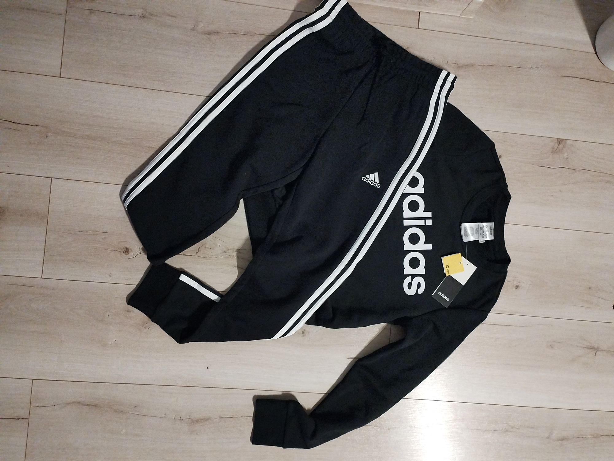 Damski dziewczęcy komplet zestaw dresowy Adidas bluza spodnie XS