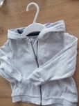 Bluza z kapturem sweterek szary melanż F&F