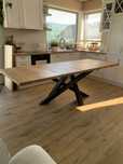 Stół dębowy rozkładany 140/240cm Loft Nowoczesna noga