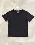 Alo Yoga Czarny Prążkowany T-shirt S/M– Komfortowy Basic w Stylu Athle
