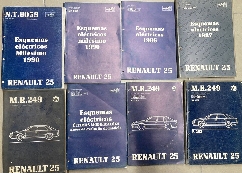 Livros tecnicos de oficina Renault