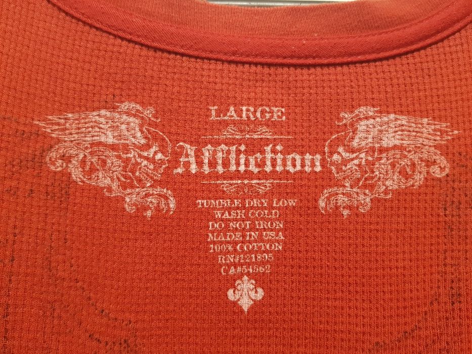 Винтажный лонгслив Аffliction, USA, размер L - наш 50-52