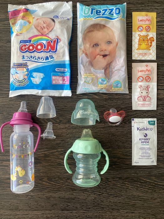 нова соска пляшечка Курносики, поїлка непроливайка з ручками, пустушка