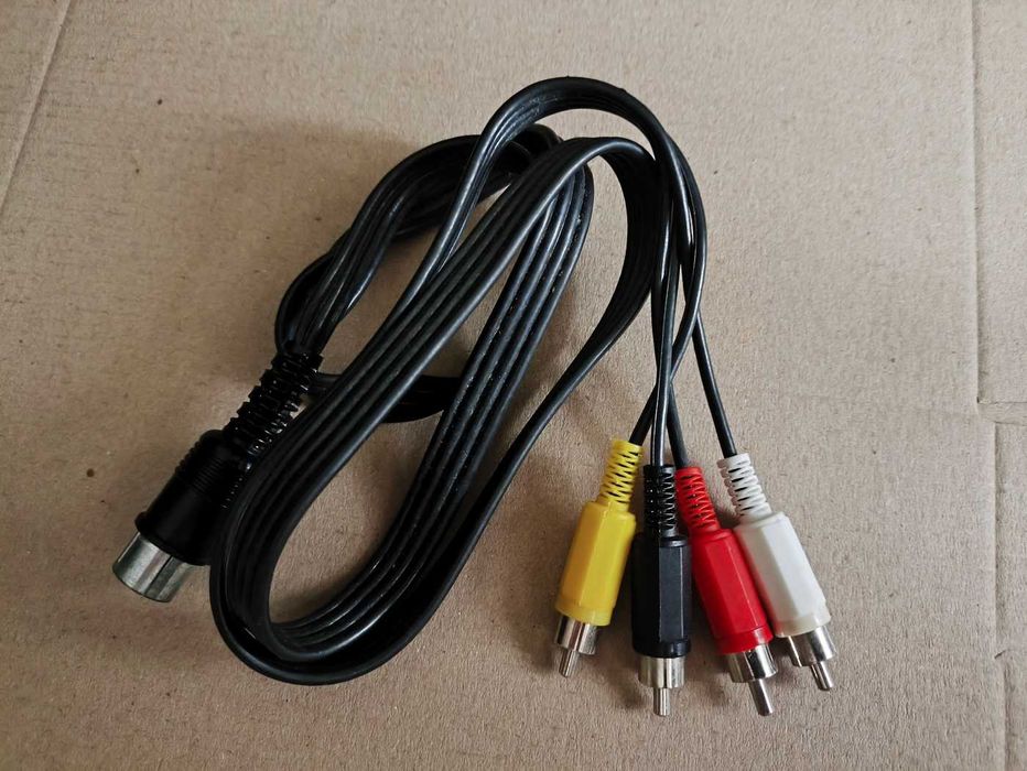 Кабель DIN 8-pin на 4 RCA для аудио видео техники