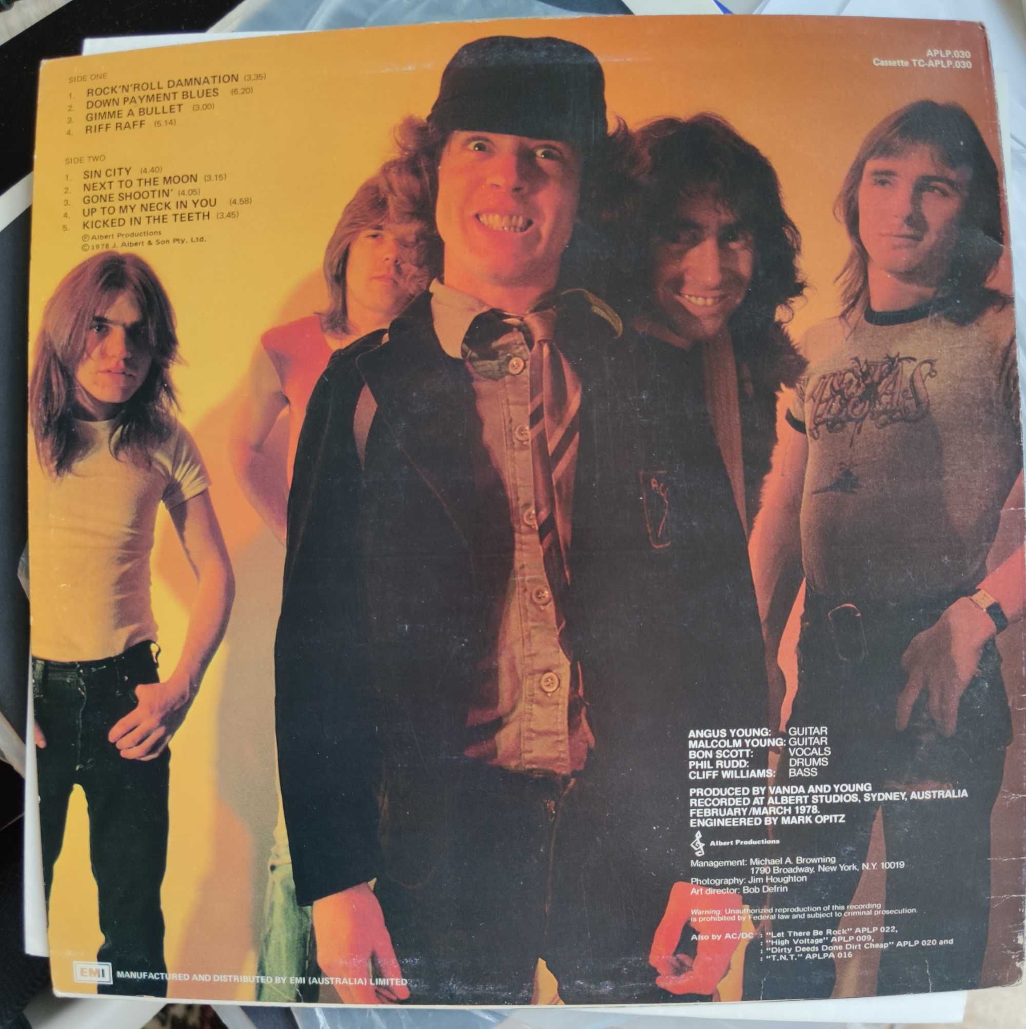 AC/DC - Powerage. LP. EX. Australia. Albert Productions.