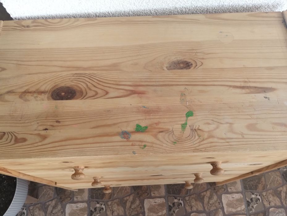 Komoda sosnowa drewniana naturalne drewno 70x62x30