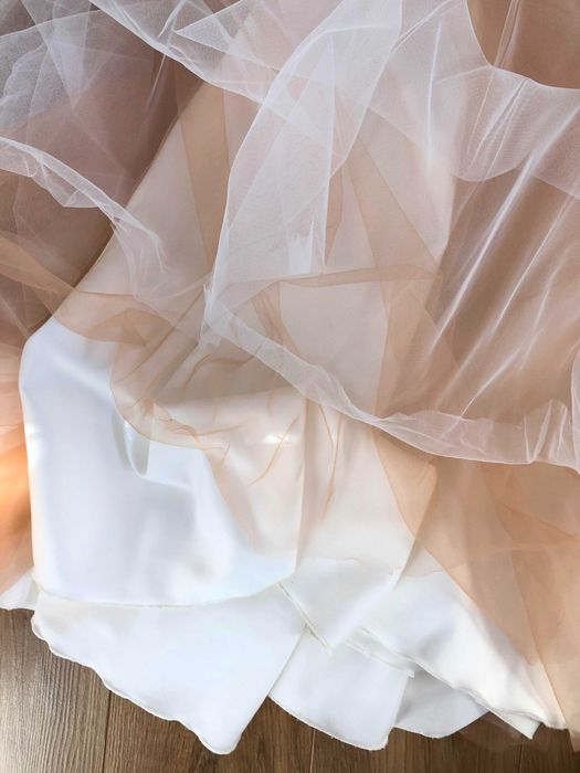 Kraków Madonna suknia ślubna S M bajkowa romantyczna boho koronka tiul