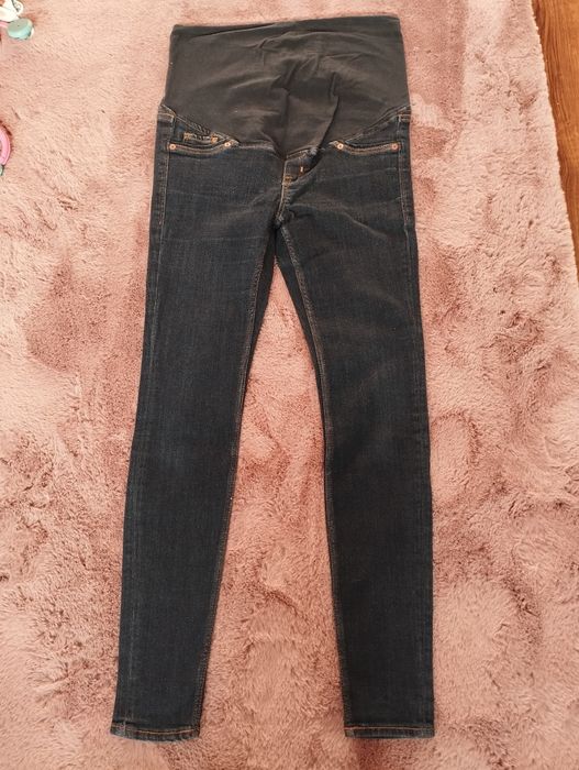 Spodnie ciążowe H&M granat plus leginsy