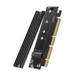 Karta rozszerzeń Ugreen CM465 PCIe 4.0 x16 do M.2 NVMe M-Key - czarna