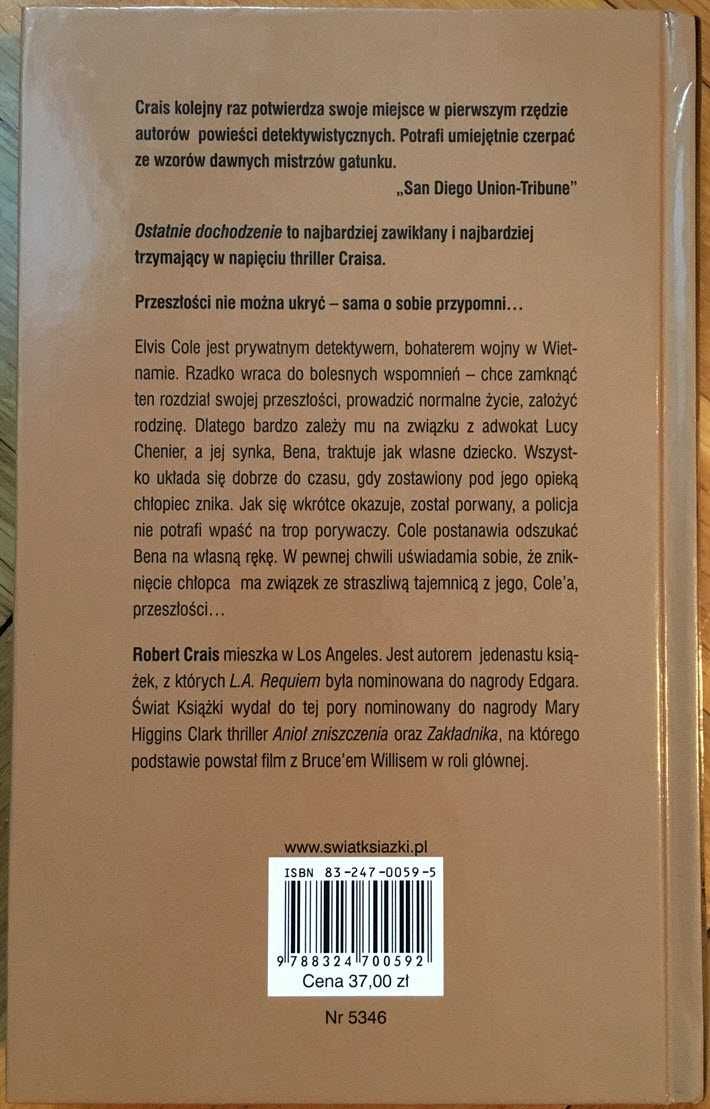 Książka - Robert Crais „Ostatnie dochodzenie”