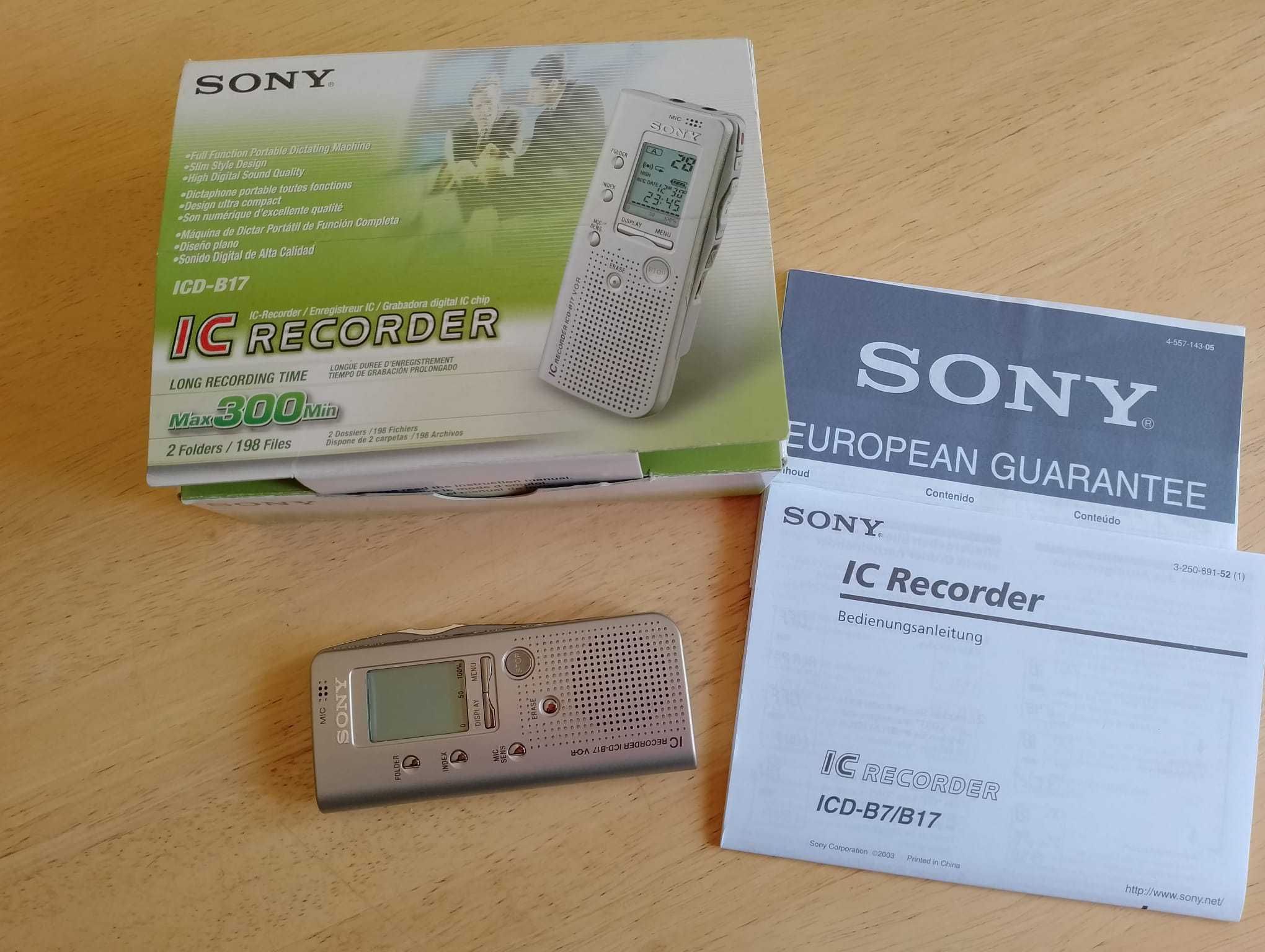 Dyktafon Sony ICD-B17.