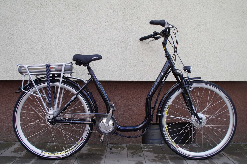 Rower elektryczny niska rama koło 28 bateria 14 AH