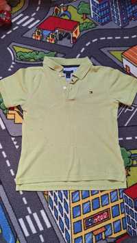 T-shirt 5-6lat Tommy Hilfiger polo z kołnierzykiem zielone