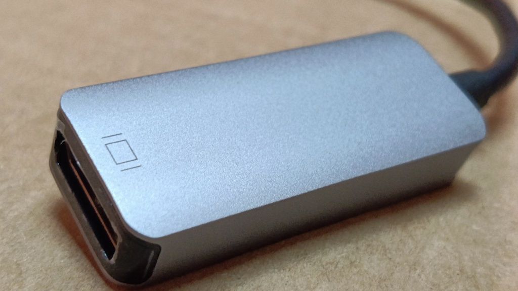 Aluminiowa przejściówka z USB-C na DisplayPort
