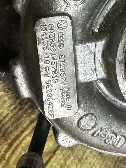 Турбіна GT2052V 2.5 TDI VW skoda audi шкода ауді фольксваген