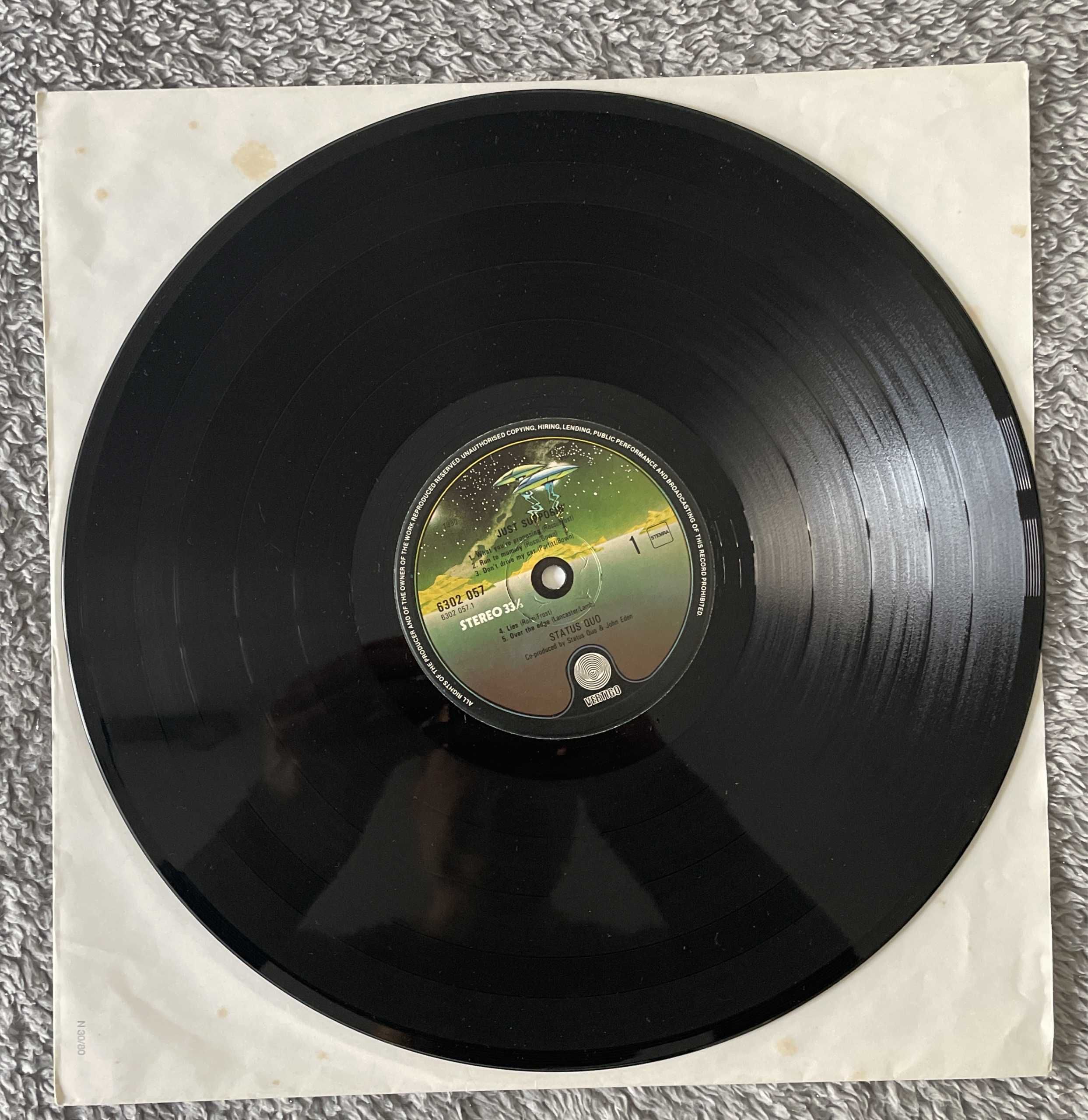 Status Quo Just supposin… Vinyl UK