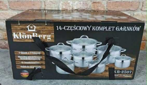 Garnki nierdzewne 7 sztuk