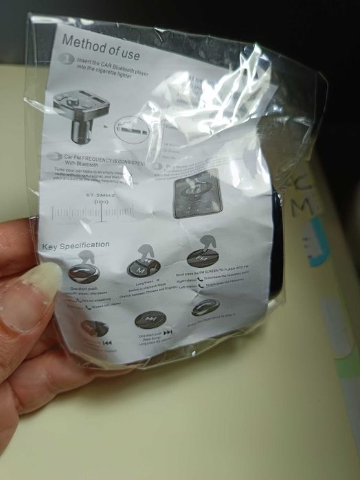 Transmissor FM Bluetooth - Ref.: ACM-4