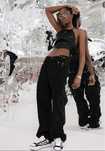 Джинсы Balenciaga Pierced  Pants с пирсингом слим фит