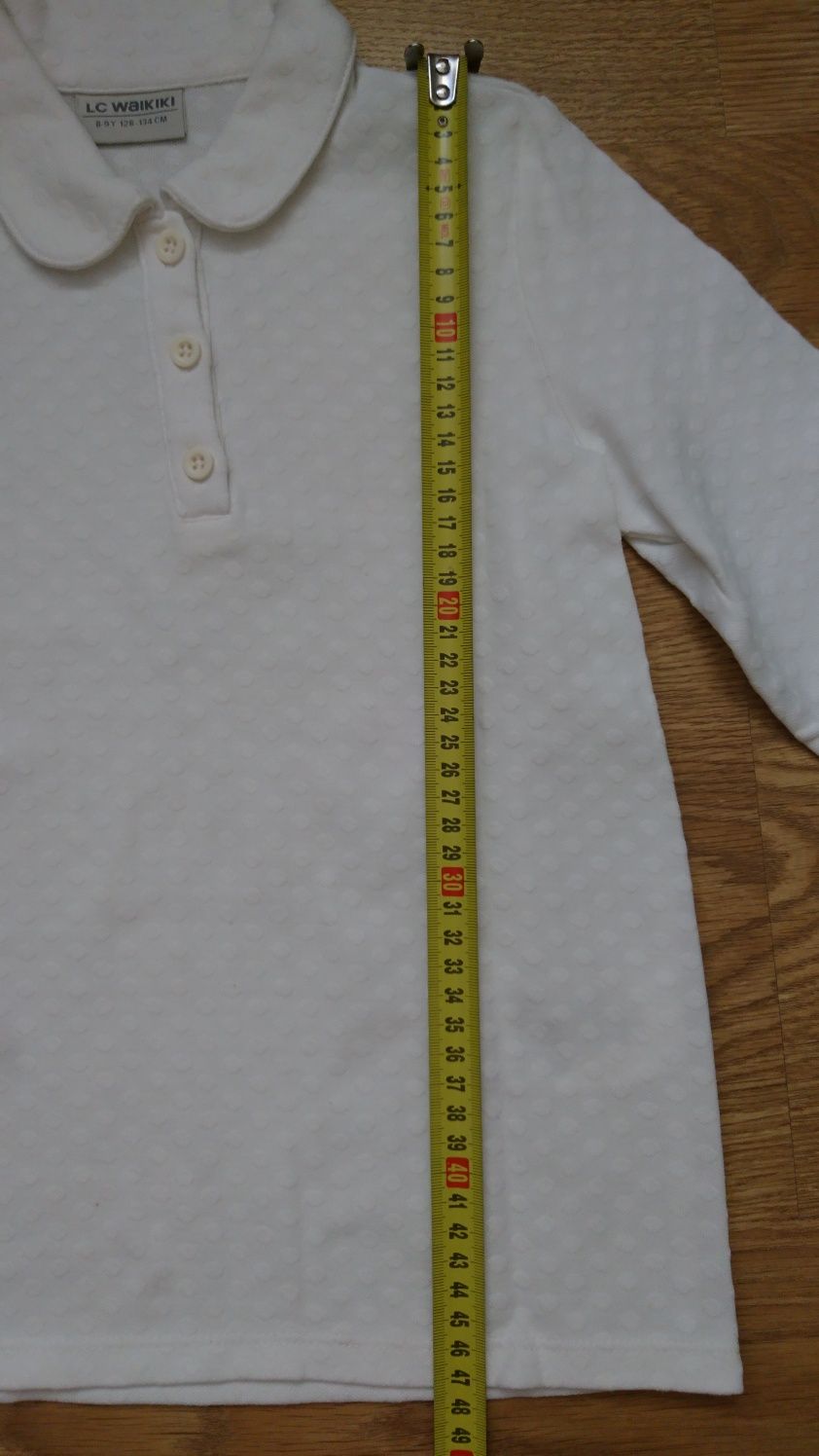 Белая рубашка LC WAIKIKI для девочки 134, кофта, джемпер, сорочка