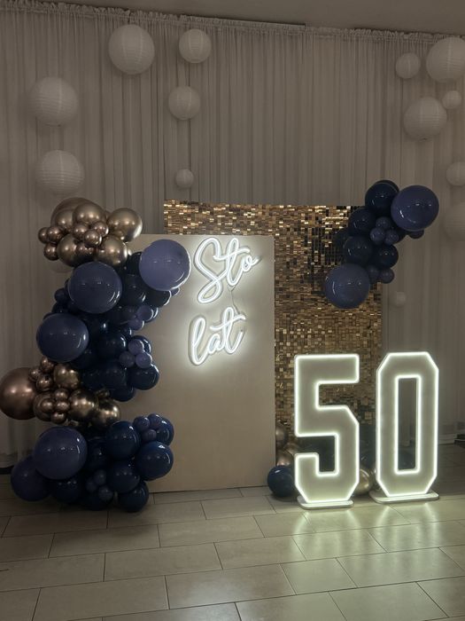 Ścianka dekoracyjna led 18tka,30tka 40tka chrzest, komunia, event