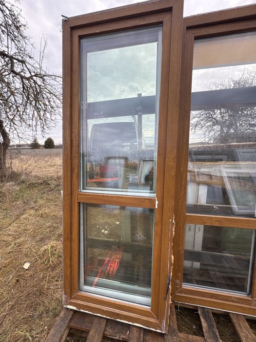 3x okno tarasowe 86x229 balkonowe (zloty dab, biale, rozwierne, dostwa