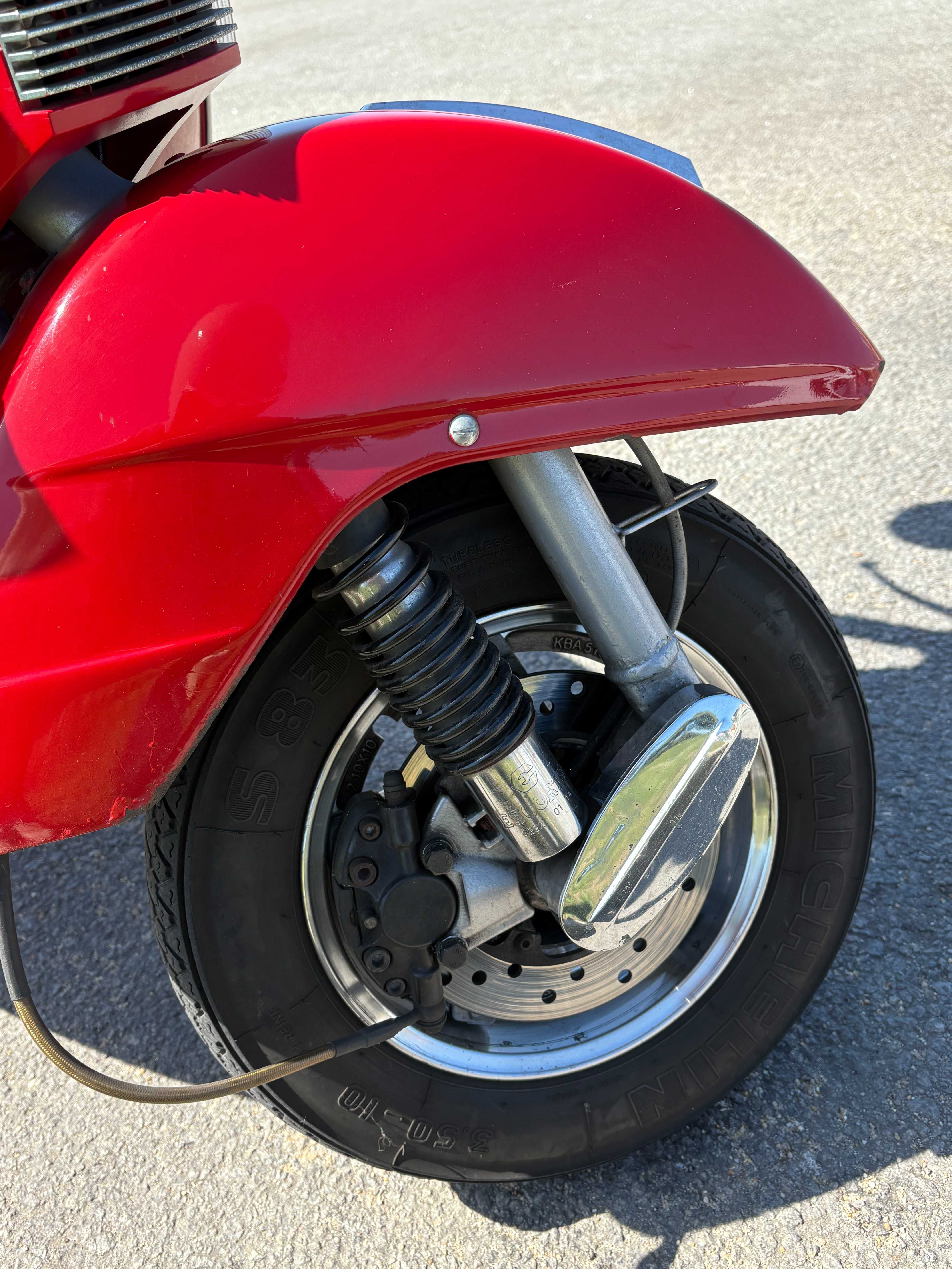 LML Star 125cc vermelha e branca | Revisão feita e jantes tubeless