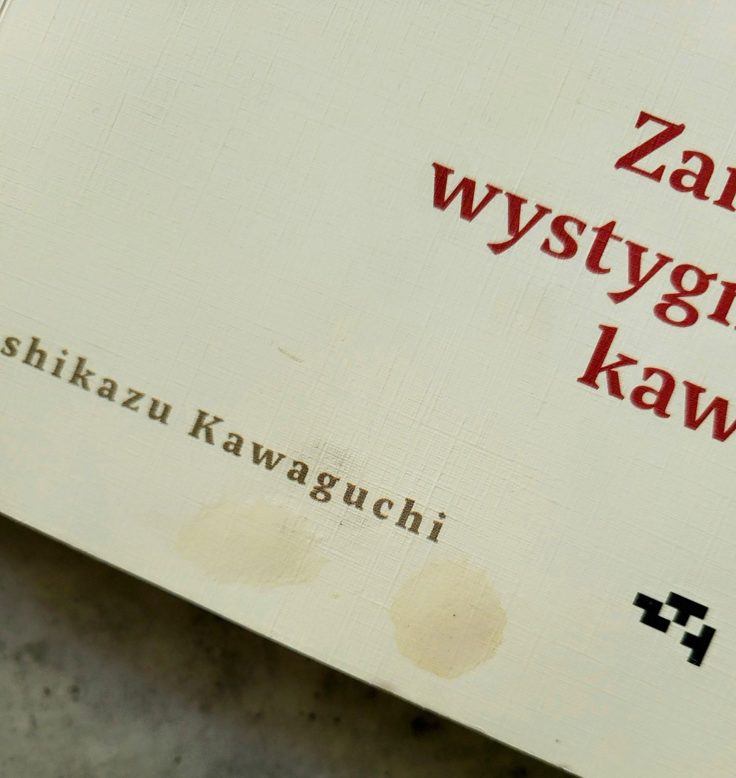 Zanim wystygnie kawa Tajfun Toshikazu Kawaguchi