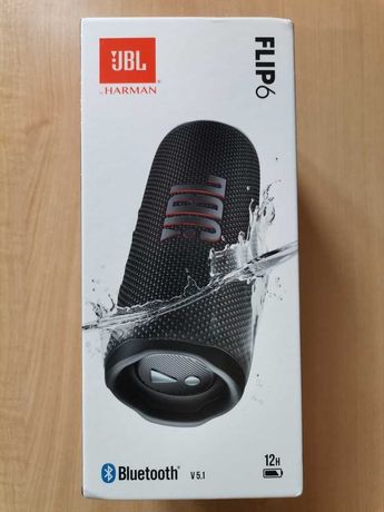Nowy! Głośnik JBL FLIP 6 Bluetooth 30W Czarny Gwarancja