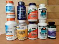 Магний Ultra-Mag, хелат, цитрат, глицинат, Now Foods  Doctor's Swanson