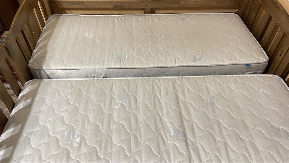 Двоповерхове ліжко - трансформер з матрацами БУ