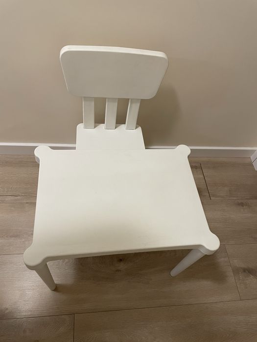 Krzesełko dzieciece ikea mamut + stolik