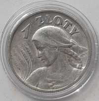 Moneta obiegowa II RP, 1 zł, 1925, Kobieta i kłosy (Żniwiarka)