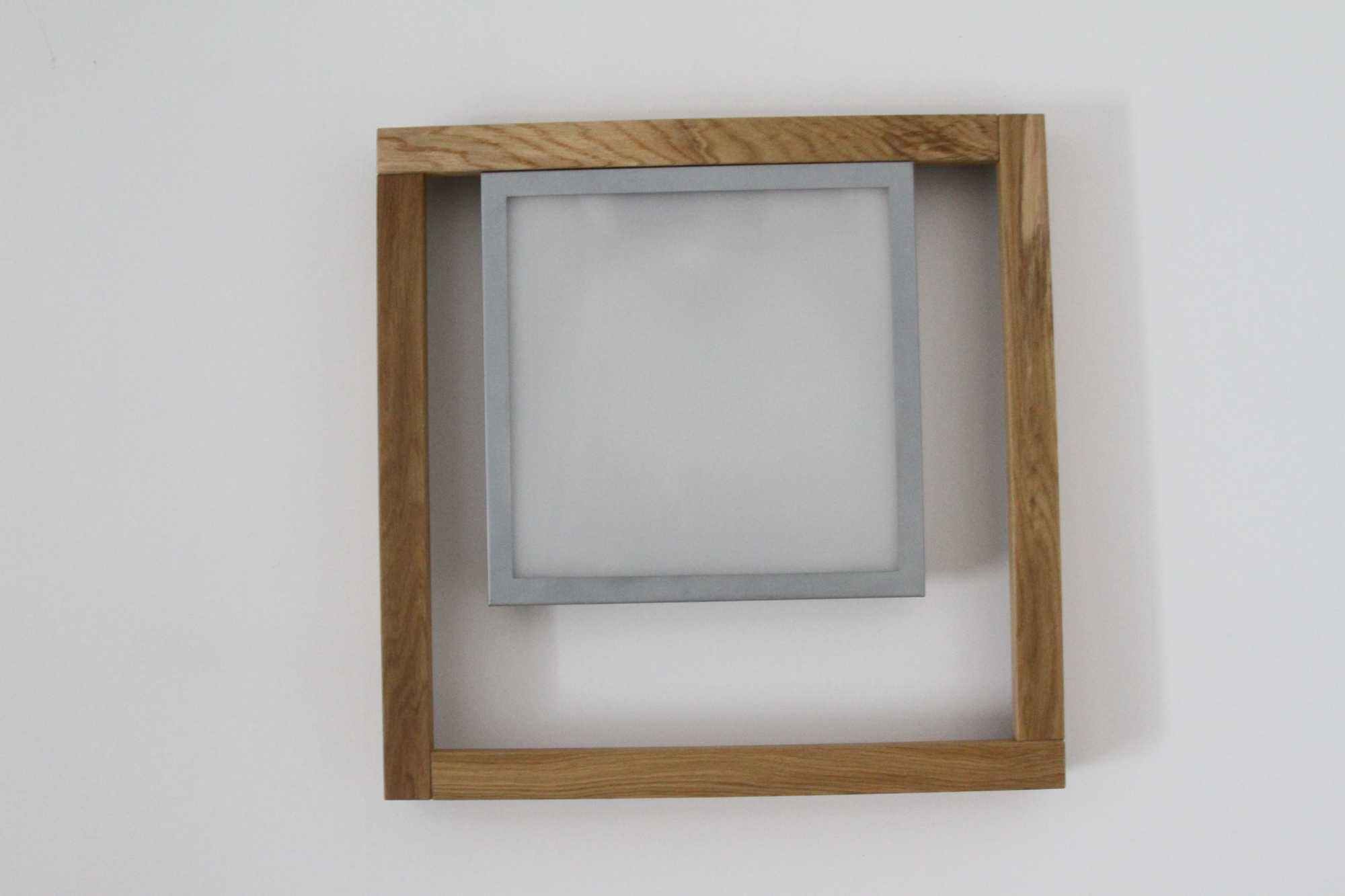 Lampa sufitowa LED oprawa z naturalnego drewna