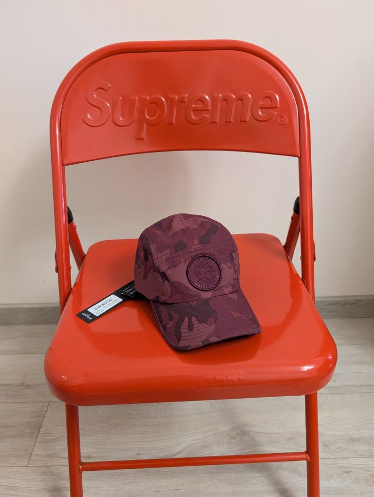 Stone Island x Supreme Reactive Ice Camo Ripstop Camp Cap