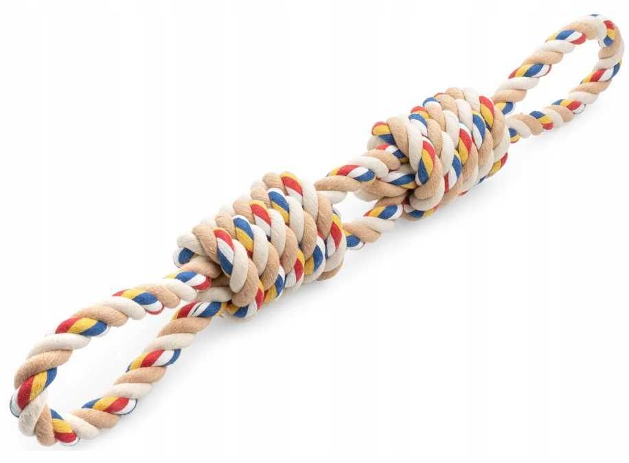 Zabawka dla psa sznur bawełniany szarpak duży 45cm