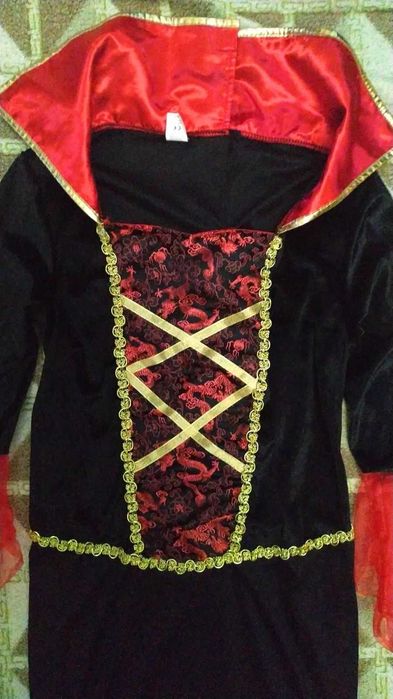 Карнавальное платье вампирши на Хеллоуин, размер М